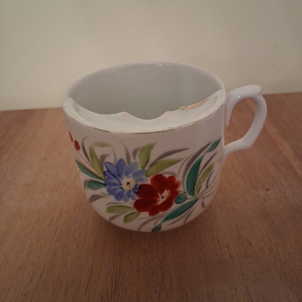 Vintage Mustache Cup Unsigned
